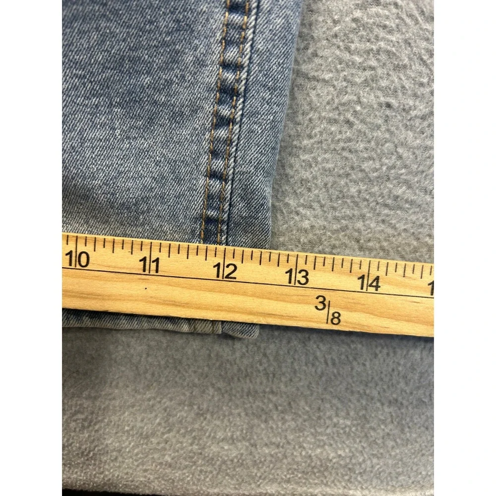 Madden Girl High Rise Wide Leg Jeans Womens XL Light Wash Blue Stretch Denim